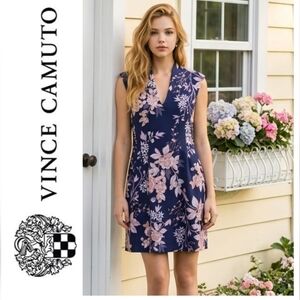 Vince Camuto Fit & Flare Floral Mini Dress
